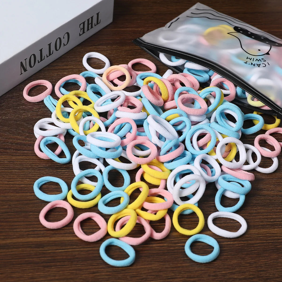 50/100Pcs Hair Bands for Children Colorful Nylon Scrunchie Hair Ties Rubber Band Kids Elastic Hair Leagues Girl Hair Accessories