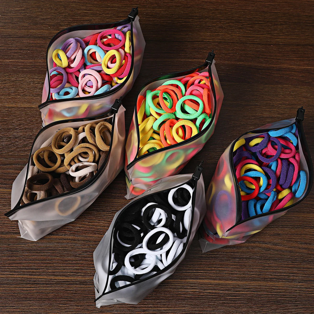 50/100Pcs Hair Bands for Children Colorful Nylon Scrunchie Hair Ties Rubber Band Kids Elastic Hair Leagues Girl Hair Accessories